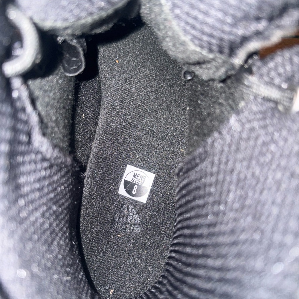 Black Leather Lace-Up Nike Boots - Picture 5 of 6
